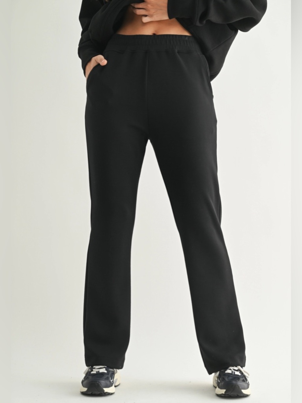 Modal Blend  Straight-Leg Pull on Pants